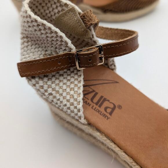 Azura by Spring Step Lia Espadrille Wedge Sandal Women's Brown Size US8.5 EU39 - Picture 6 of 11